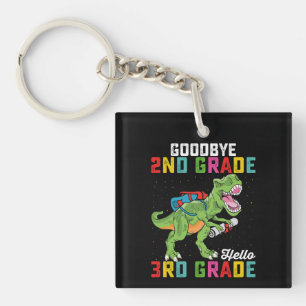 Porte-clefs Au revoir 2e année Bonjour 3e année T Rex Dinosaur