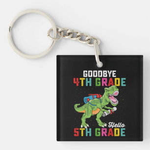 Porte-clefs Au revoir 4e année Bonjour 5e année T Rex Dinosaur