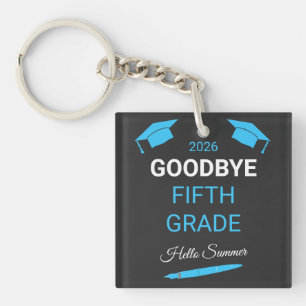 Porte-clefs Au revoir 5e année Bonjour l'été Cadeau de remise