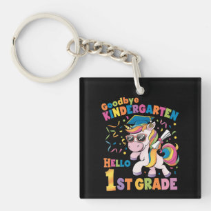 Porte-clefs Au revoir maternelle bonjour CE1 licorne