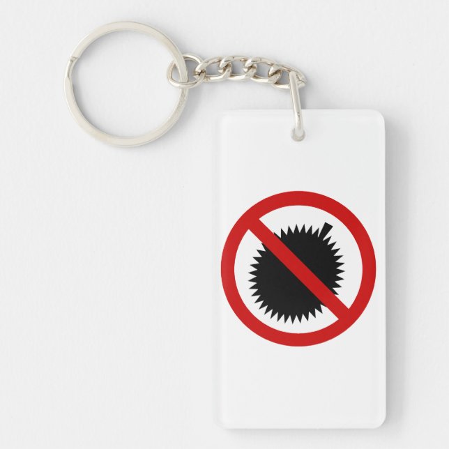 Porte-clefs AUCUN Fruit Tropical Durian ⚠ signe thaï ⚠ (Devant)