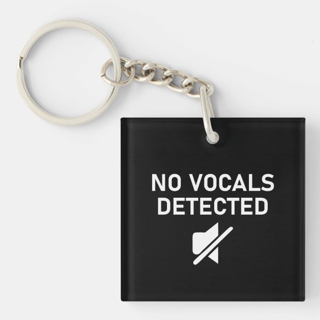 Porte-clefs Aucun volume détecté Conception audio minimale (Devant)