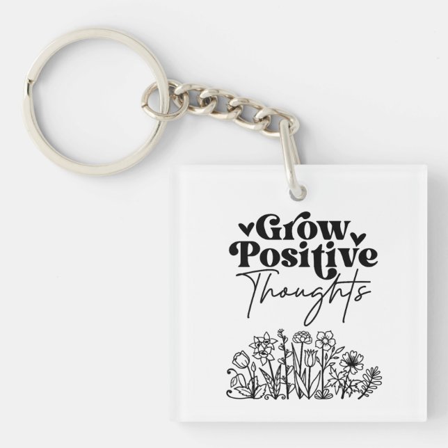Porte-clefs Augmenter les pensées positives (Devant)
