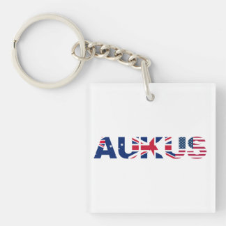 Porte-clefs AUKUS AU Royaume-Uni Flags de l'Alliance du Pacte