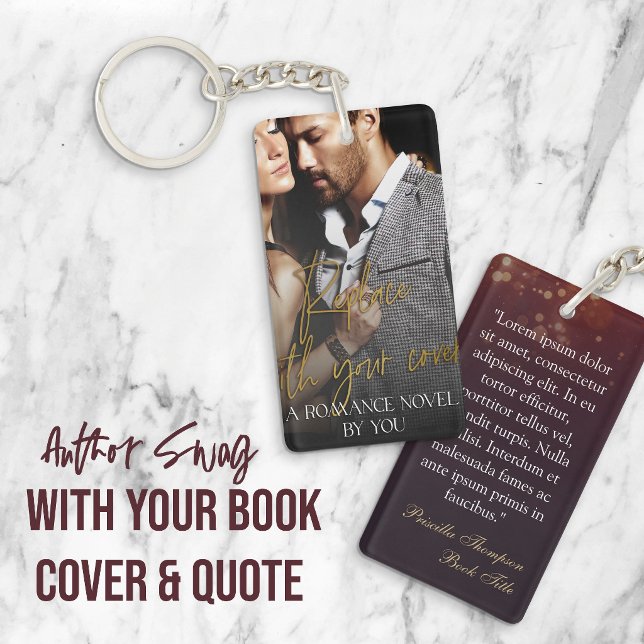 Porte-clefs Author Swag Romance Book Cover & Quote (Créateur téléchargé)