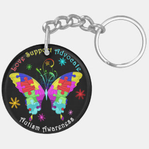 Porte-clefs Autism Butterfly