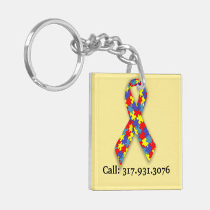 Porte-clefs Autism ID Tag Parfois je fais Porte - clé