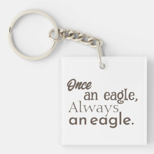 Porte-clefs Autrefois aigle, toujours aigle. Minimal Brown fon
