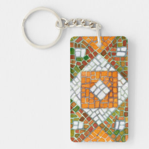 Porte-clefs AUTUMN MOSAIC Rectangle Porte - clé acrylique