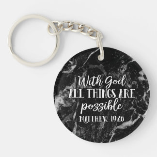 Porte-clefs Avec Dieu, toutes les choses sont possibles Bible