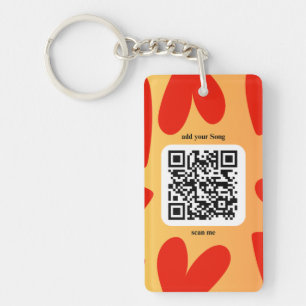 Porte-clefs Avec une chanson personnelle par code QR