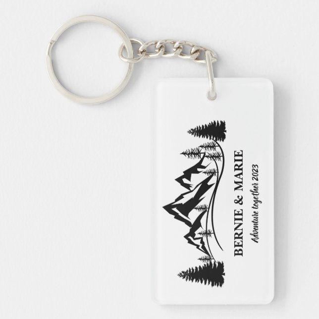 PORTE-CLEFS AVENTURE PERSONNALISÉE ENSEMBLE (Devant)