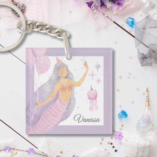 Porte-clefs Aventure Pinkish Lavender Mermaid Party (Créateur téléchargé)