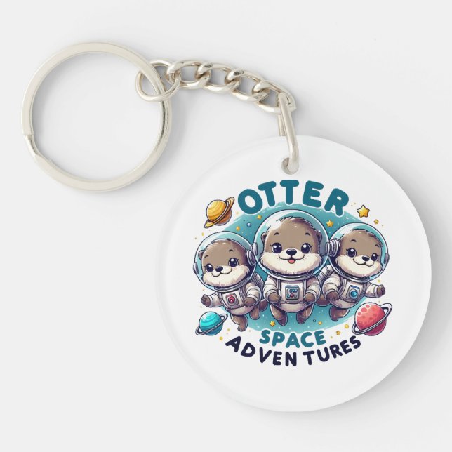 Porte-clefs Aventures spatiales de la loutre (Devant)