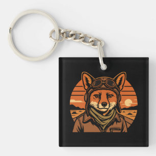 Porte-clefs Aviator Fox Flying Foxy Wings