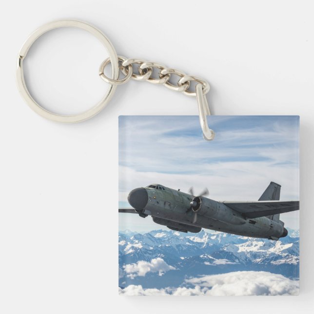 Porte-clefs Avion dans le ciel (Devant)