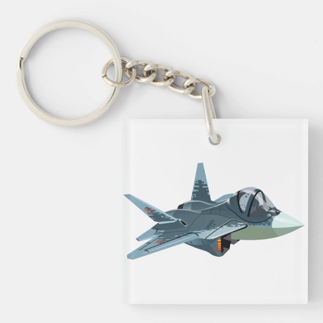 Porte-clefs Avion de dessin (Devant)