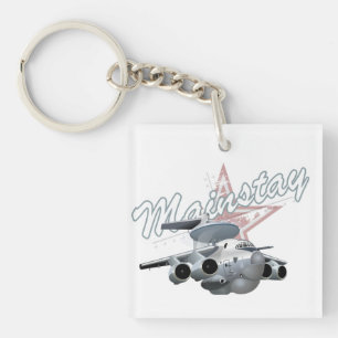 Porte-clefs Avion militaire de dessin