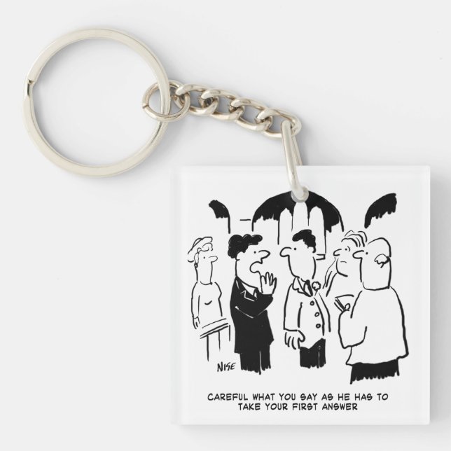 Porte-clefs Avis du garçon d'honneur à la mariée (Devant)