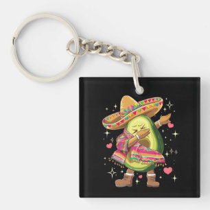 Porte-clefs Avocat qui Dabbing Cinco De Mayo Drôle Poncho Mexi
