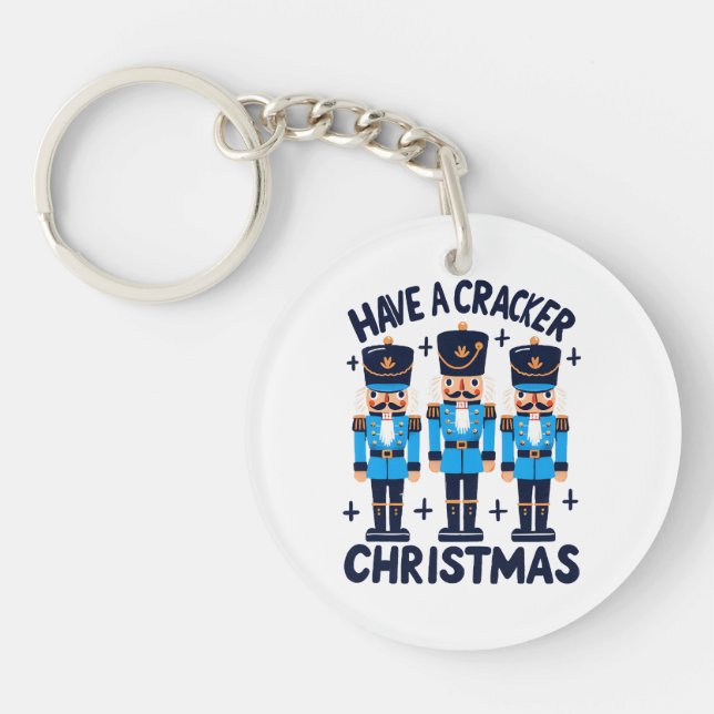 Porte-clefs Avoir un Noël casse-noisette (Devant)