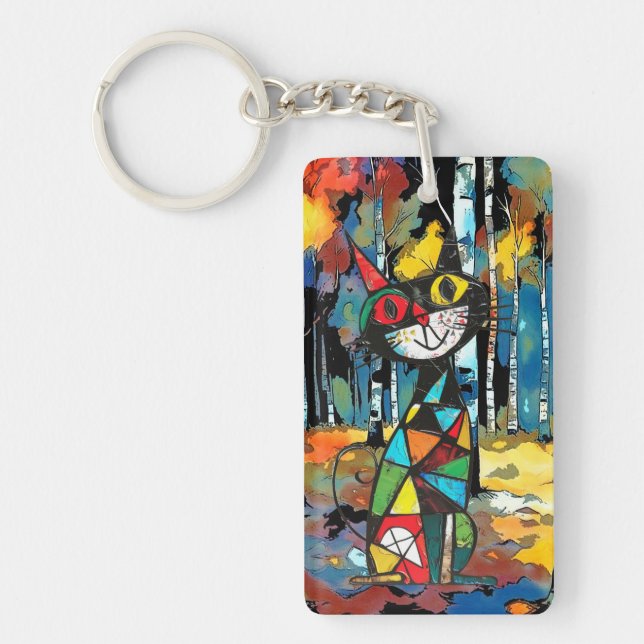 Porte-clefs Avoir Une Journée Abstraite Kinda (Devant)