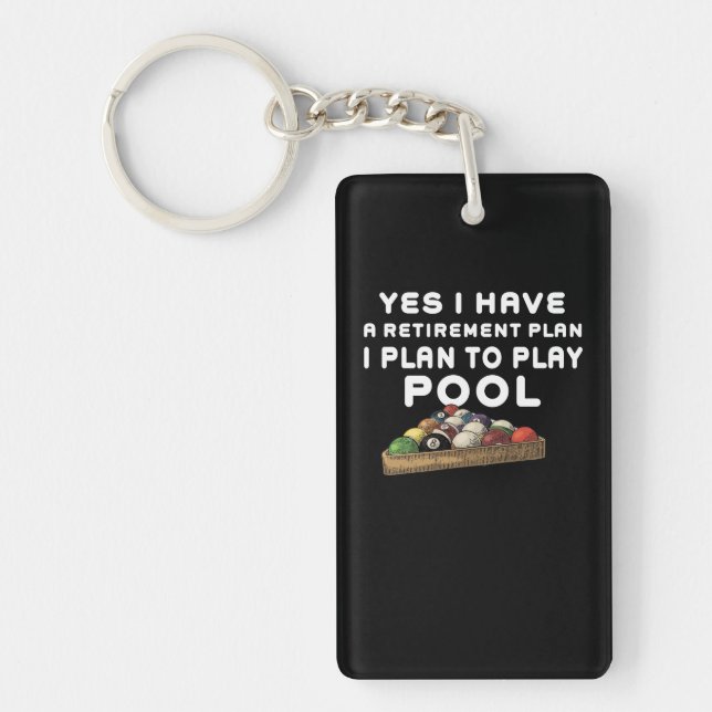 Porte-clefs Ayez les billards de piscine de jeu de régime de (Devant)