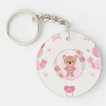 Baby Shower Ours en Peluche Rose 