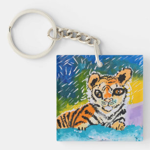 Porte-clefs Baby Tiger "Art by Kids"