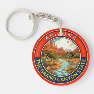 Porte-clefs Badge d'art de voyage en Arizona