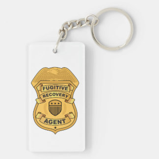 PORTE-CLEFS BADGE DE L'AGENT DE RÉCUPÉRATION FUGITIVE