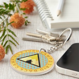 Porte-clefs Badge du camp de Yuru - Logo du camping de retour