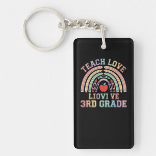 Porte-clefs Badge ID Enseignant 3e Année Enseigner l'Amour