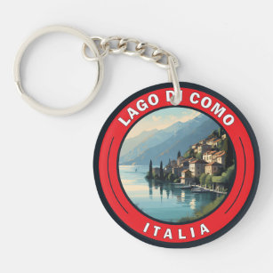 Porte-clefs Badge Lago di Como Italie