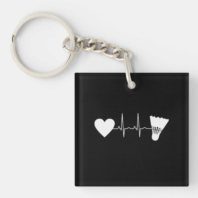 Porte-clefs Badminton - Ball de Badminton (Devant)