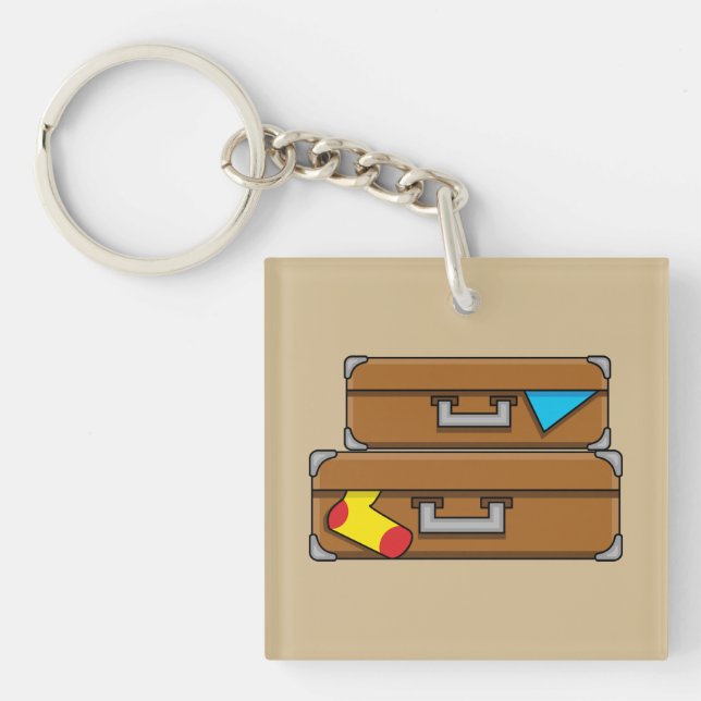 Porte-clefs Bagages de dessin (Devant)