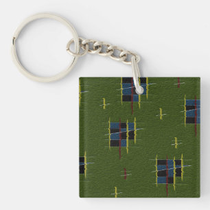 Porte-clefs Bague à clé acrylique de la branche d'olivier