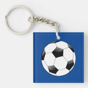 Porte-clefs Bague à clé de football acrylique