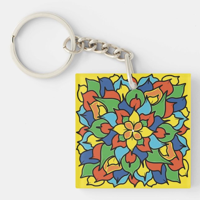 Porte-clefs Bague à clé Lotus (Devant)