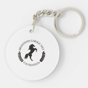 Porte-clefs Bague de clé acrylique avec carte Brantham