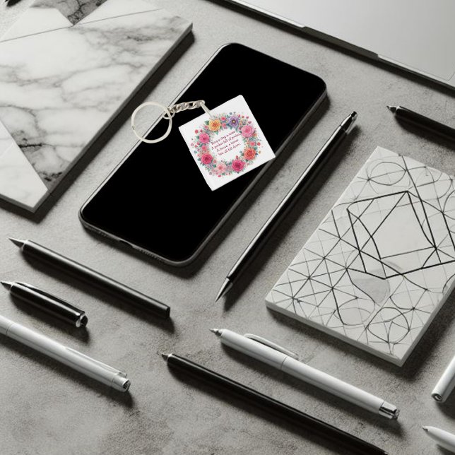 Porte-clefs "Bague d'un anneau de Roses" beau (Beautiful keychain English Nursery Rhyme.)