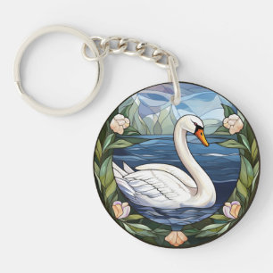 Porte-clefs Baignade en verre doux