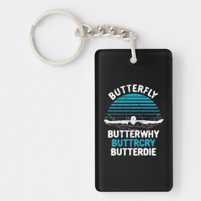 Porte-clefs Baignade - Papillon papillon (Devant)