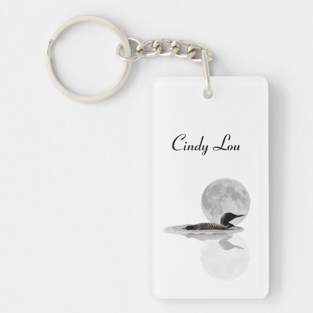Porte-clefs Baignades De Loon Dans L'Anneau Clé Lune (Devant)