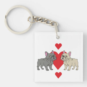 Porte-clefs Baisers français Frenchies