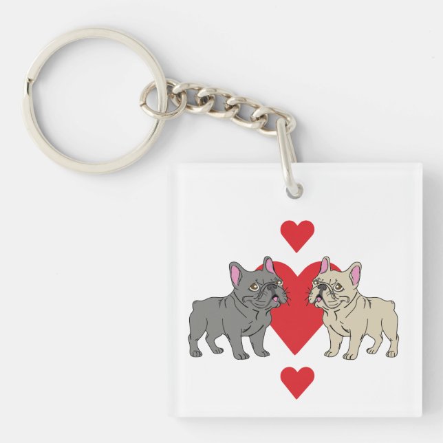 Porte-clefs Baisers français Frenchies (Devant)