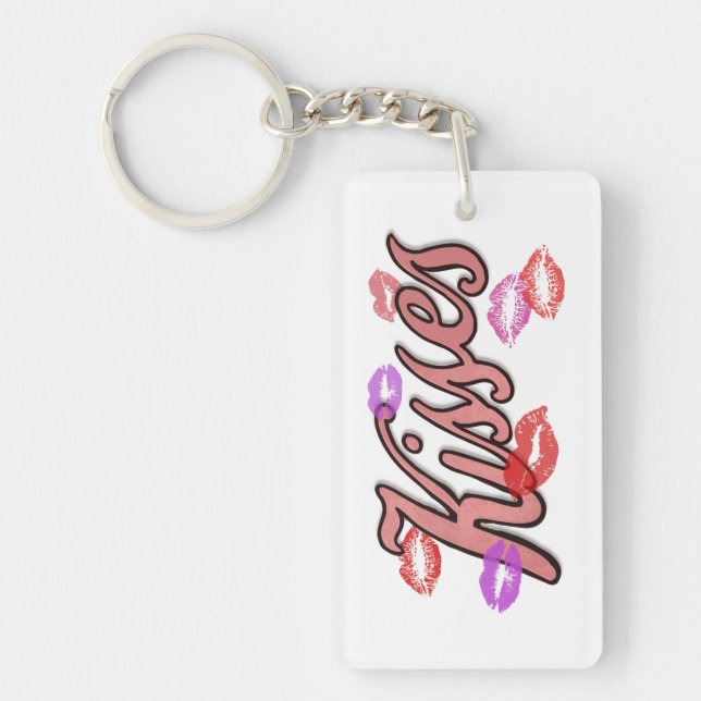 PORTE-CLEFS BAISERS SUR LES LÈVRES  (Devant)