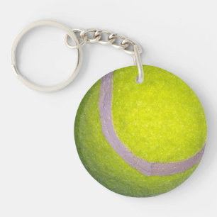 Porte-clefs Bal De Tennis Jaune,