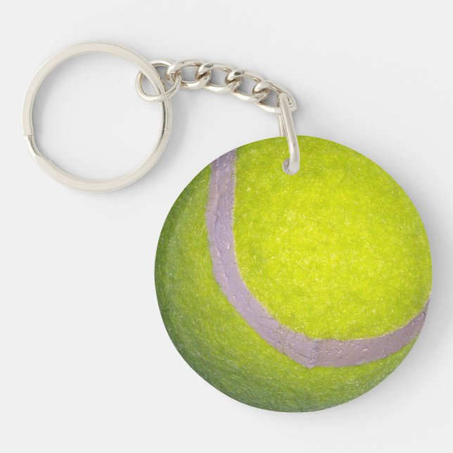 Porte-clefs Bal De Tennis Jaune, (Devant)