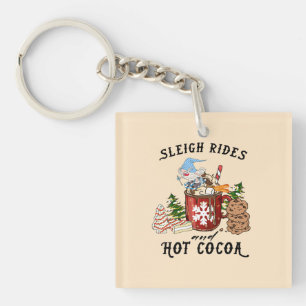 Porte-clefs Balades en traîneau et cacao chaud - Gnome scandin